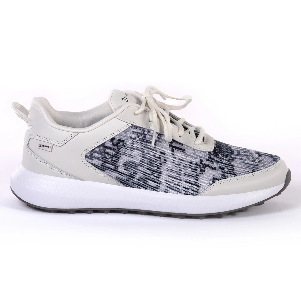 Stroll Men's Performance Knit Golf Shoe Grey Pattern Size‎ 11.5 Breathable Comfy